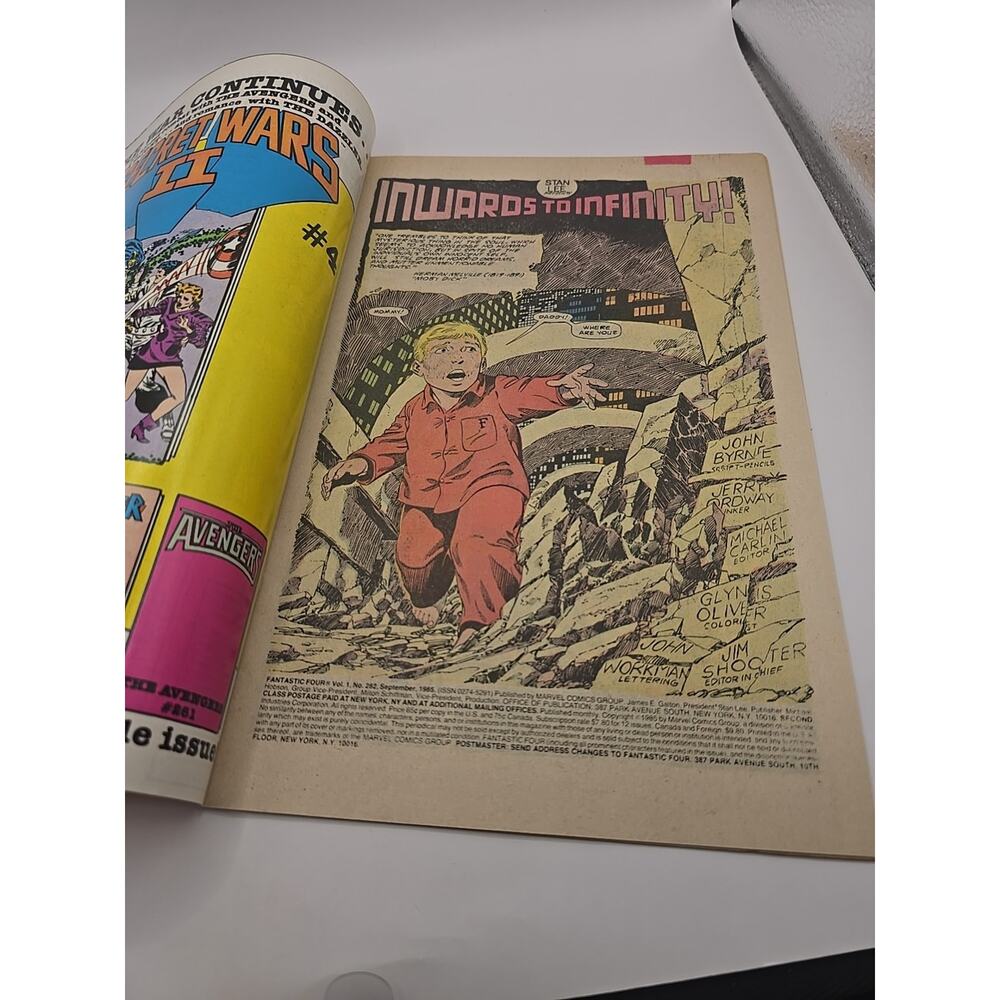 Fantastic Four 282 NM+ 9.6 Copper Age Secret Wars II Tie-In Byrne 1985 - Picture 8 of 8